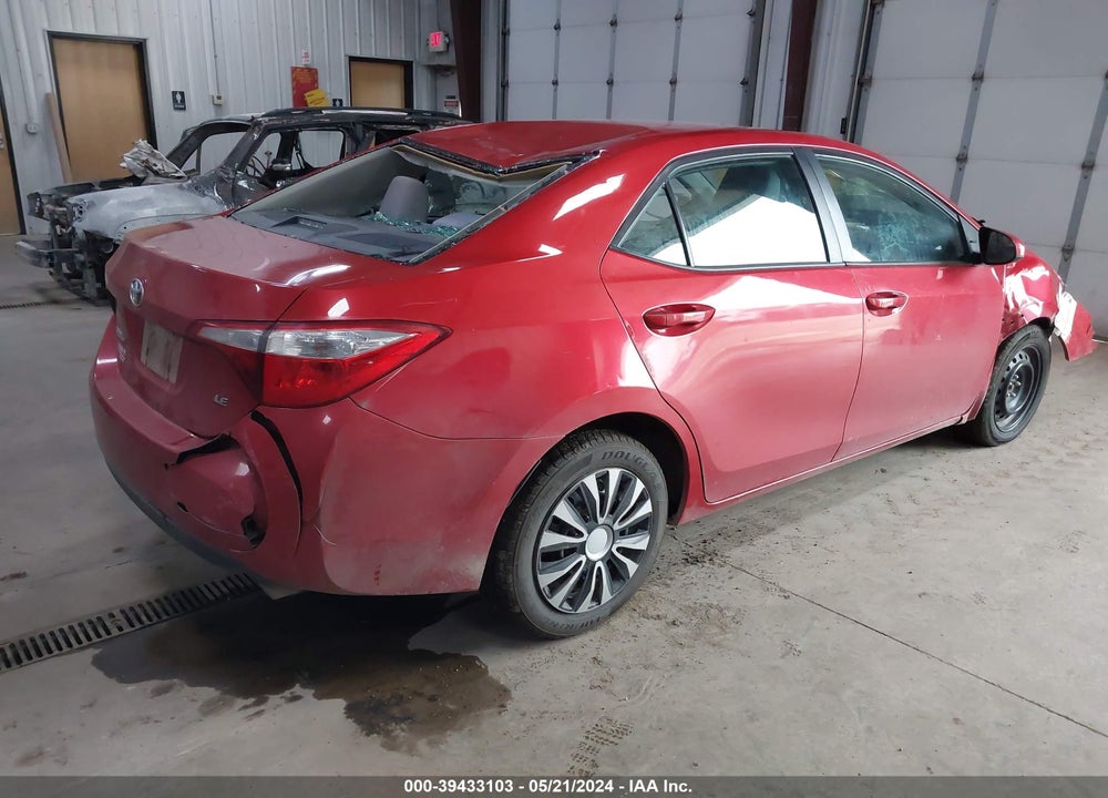 2014 TOYOTA COROLLA LE VIN: 5YFBURHE7EP168488