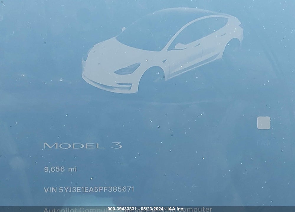 2023 TESLA MODEL 3 REAR-WHEEL DRIVE VIN: 5YJ3E1EA5PF385671