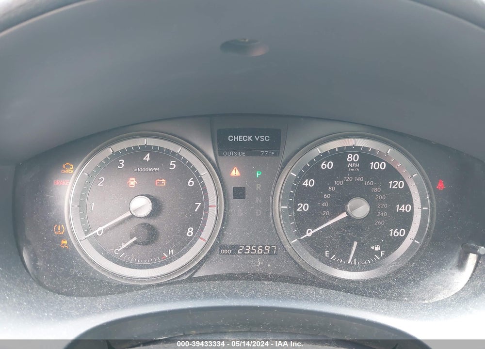 2007 LEXUS ES 350 VIN: JTHBJ46G472003398
