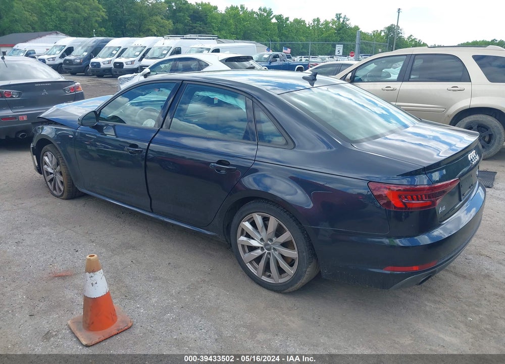 2018 AUDI A4 2.0T PREMIUM/2.0T TECH PREMIUM VIN: WAUDNAF48JA048566