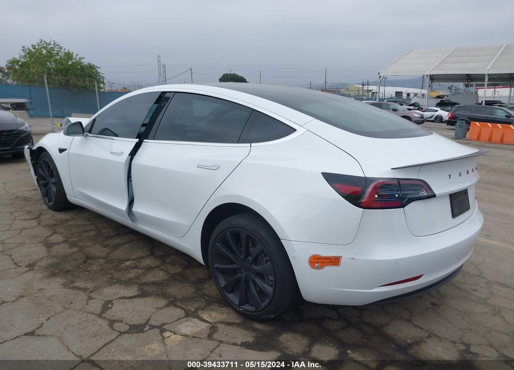 2019 TESLA MODEL 3 LONG RANGE/PERFORMANCE VIN: 5YJ3E1EB7KF454054