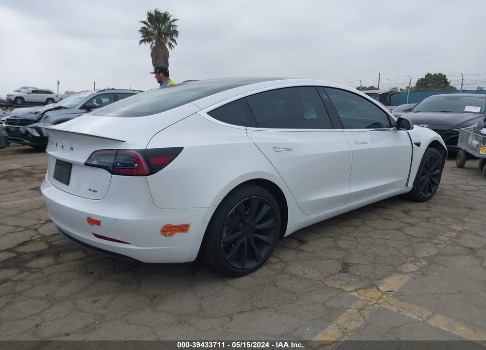 2019 TESLA MODEL 3 LONG RANGE/PERFORMANCE VIN: 5YJ3E1EB7KF454054