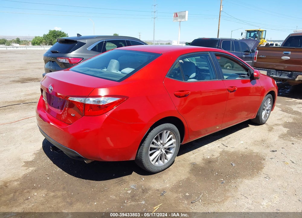 2014 TOYOTA COROLLA LE PLUS VIN: 5YFBURHE2EP028896