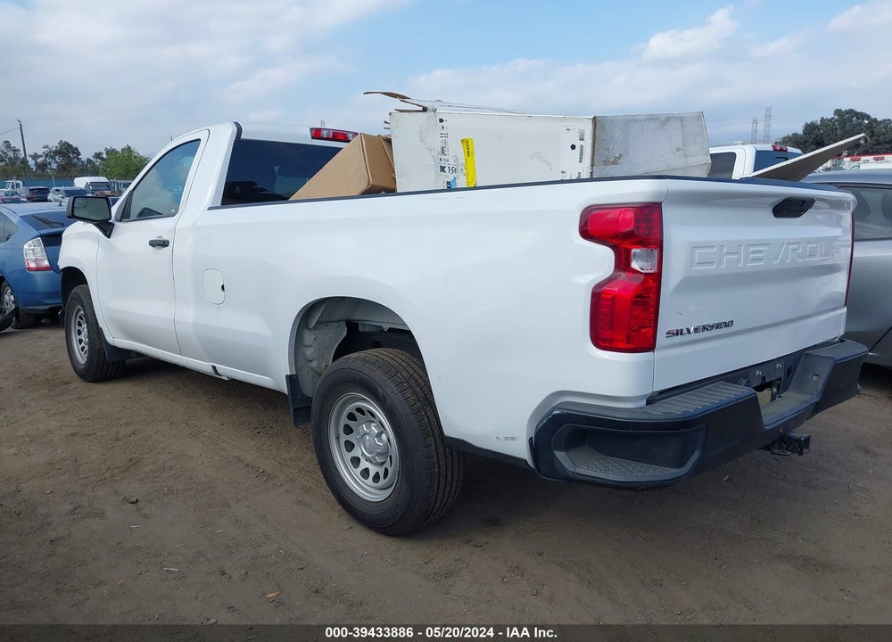 2021 CHEVROLET SILVERADO 1500 2WD REGULAR CAB LONG BED WT VIN: 3GCNWAEH0MG319506