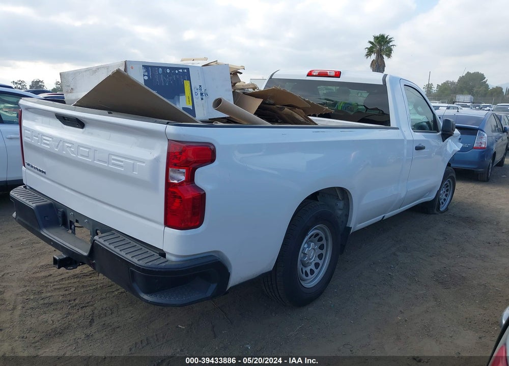2021 CHEVROLET SILVERADO 1500 2WD REGULAR CAB LONG BED WT VIN: 3GCNWAEH0MG319506