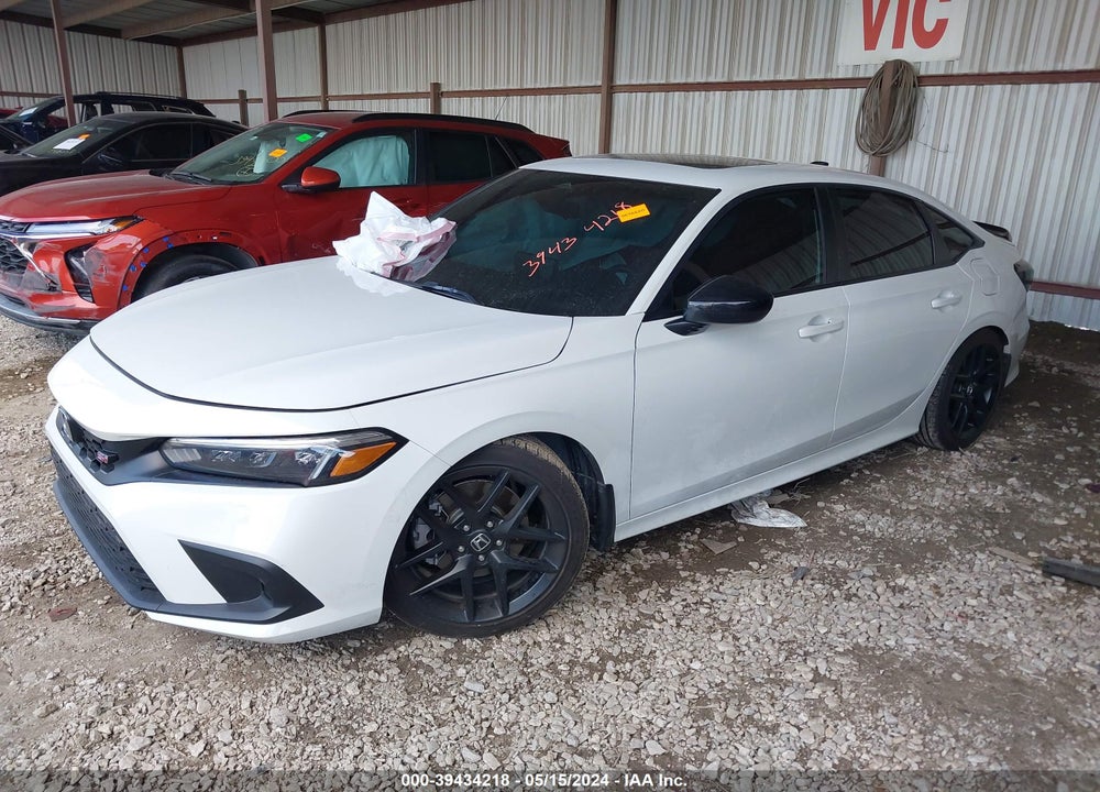 2022 HONDA CIVIC SI SEDAN VIN: 2HGFE1E59NH477620