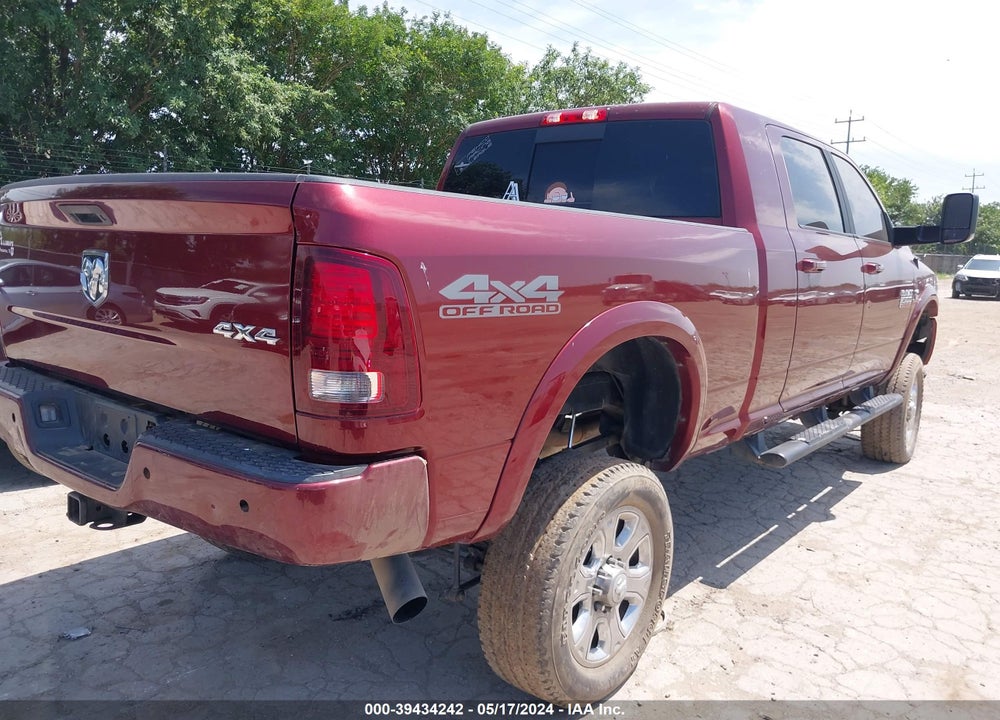 2018 RAM 2500 LAIE MEGA CAB 4X4 6'4 BOX VIN: 3C6UR5NL8JG117529
