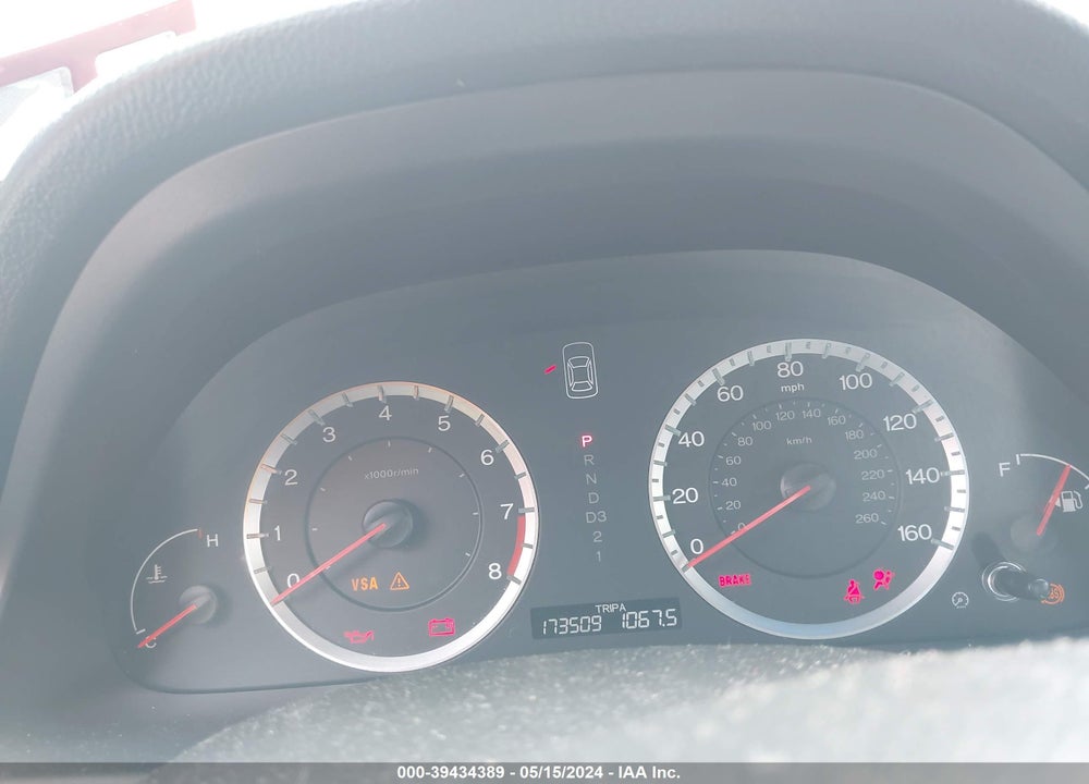 2009 HONDA ACCORD 2.4 EX-L VIN: 1HGCP268X9A076626