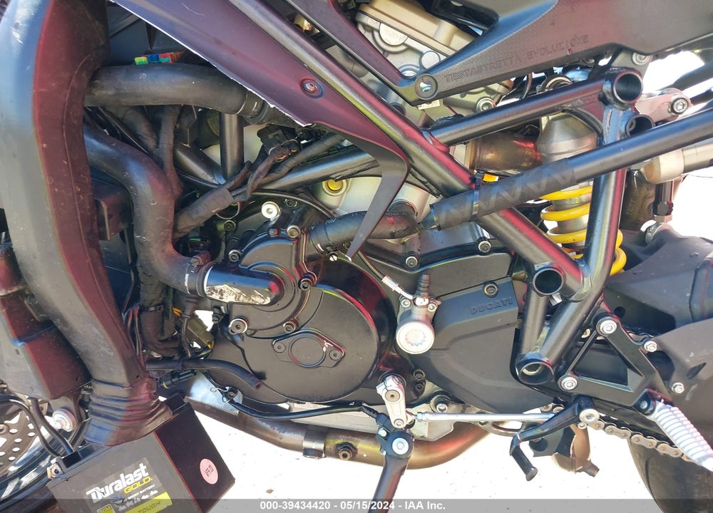 2012 DUCATI SUPERBIKE 848/848 EVO CORSE SE VIN: ZDM1XBMV9CB019693