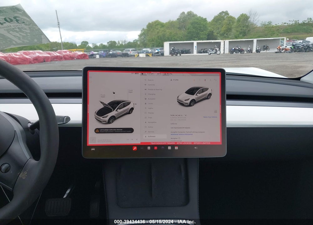2023 TESLA MODEL Y AWD/LONG RANGE DUAL MOTOR ALL-WHEEL DRIVE VIN: 7SAYGDEEXPF799455