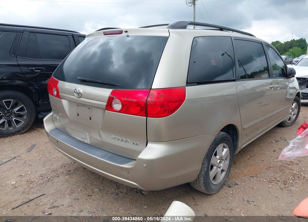 2008 TOYOTA SIENNA LE VIN: 5TDZK23C98S219034