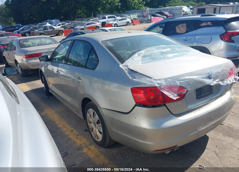 2012 VOLKSWAGEN JETTA 2.5L SE VIN: 3VWDP7AJ4CM453520