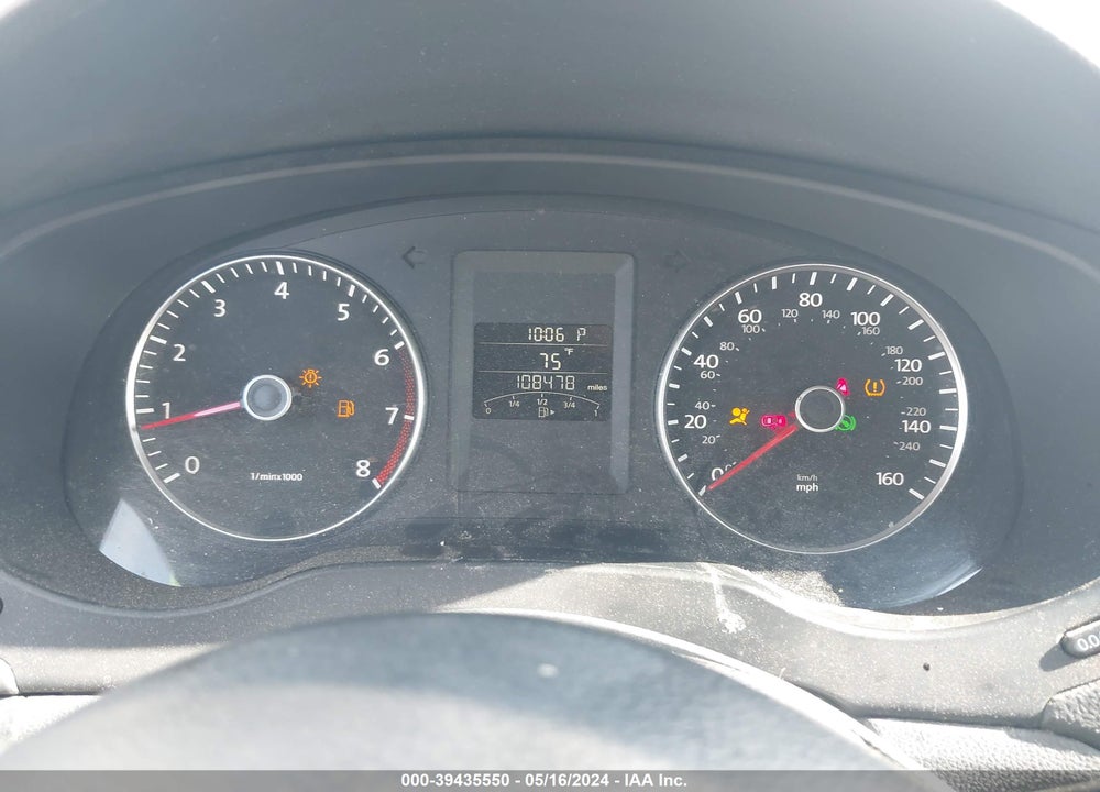 2012 VOLKSWAGEN JETTA 2.5L SE VIN: 3VWDP7AJ4CM453520