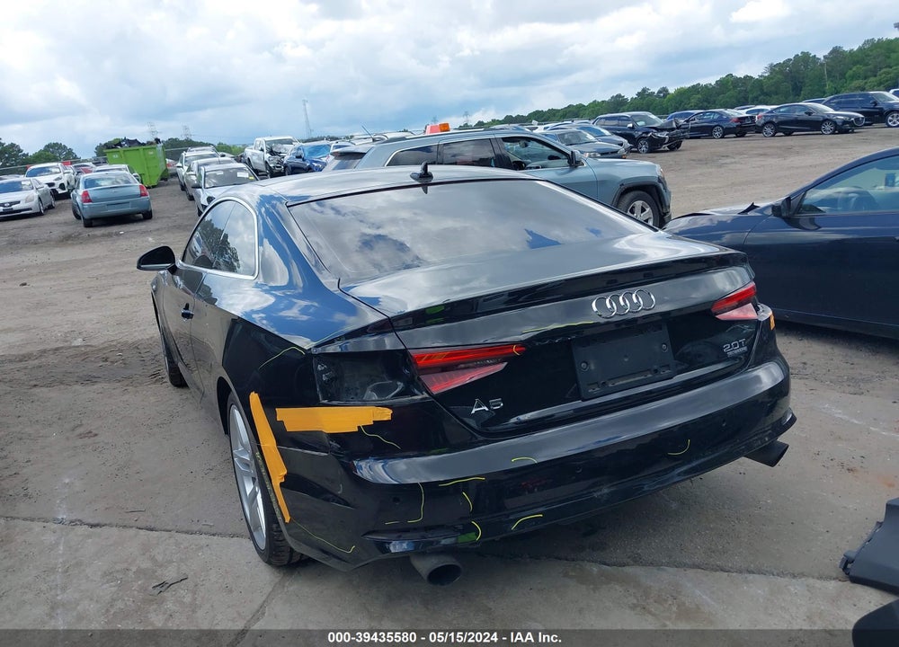 2018 AUDI A5 2.0T PREMIUM VIN: WAUTNAF59JA003849