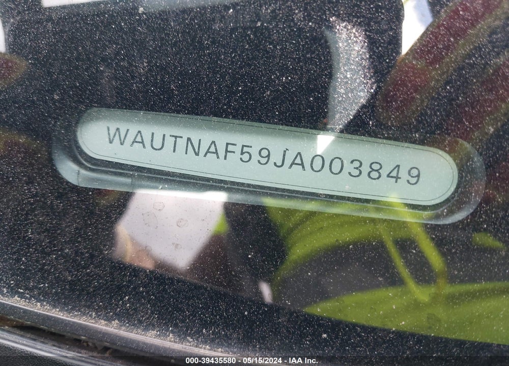 2018 AUDI A5 2.0T PREMIUM VIN: WAUTNAF59JA003849