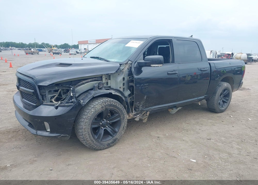 2017 RAM 1500 NIGHT 4X4 5'7 BOX VIN: 1C6RR7MT6HS733512