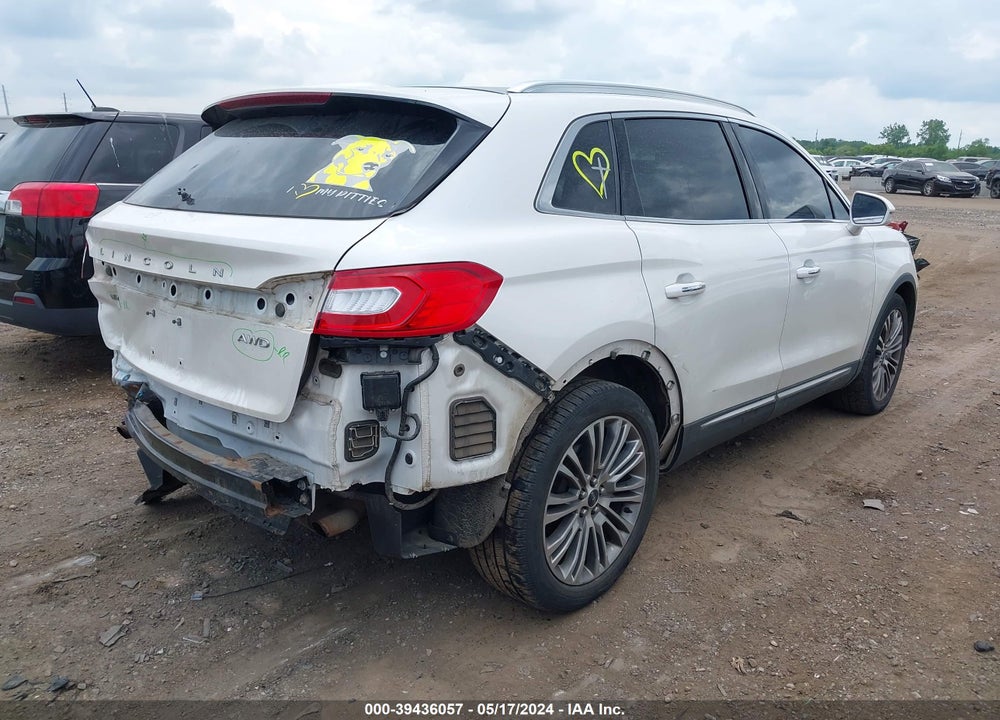 2016 LINCOLN MKX RESERVE VIN: 2LMTJ8LR2GBL76162