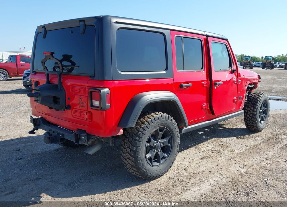 2021 JEEP WRANGLER UNLIMITED WILLYS SPORT 4X4 VIN: 1C4HJXDG5MW711728
