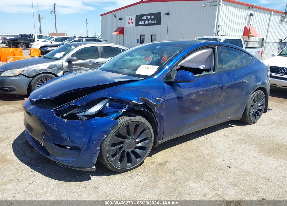 2022 TESLA MODEL Y PERFORMANCE DUAL MOTOR ALL-WHEEL DRIVE VIN: 7SAYGDEF3NF538769