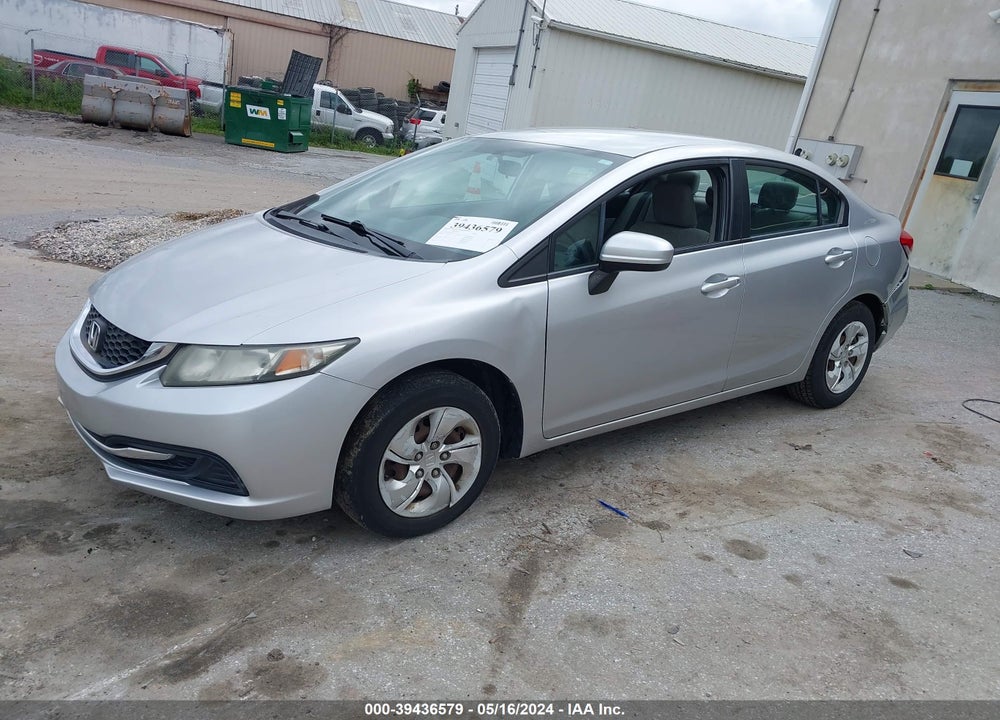 2014 HONDA CIVIC LX VIN: 19XFB2F56EE215173