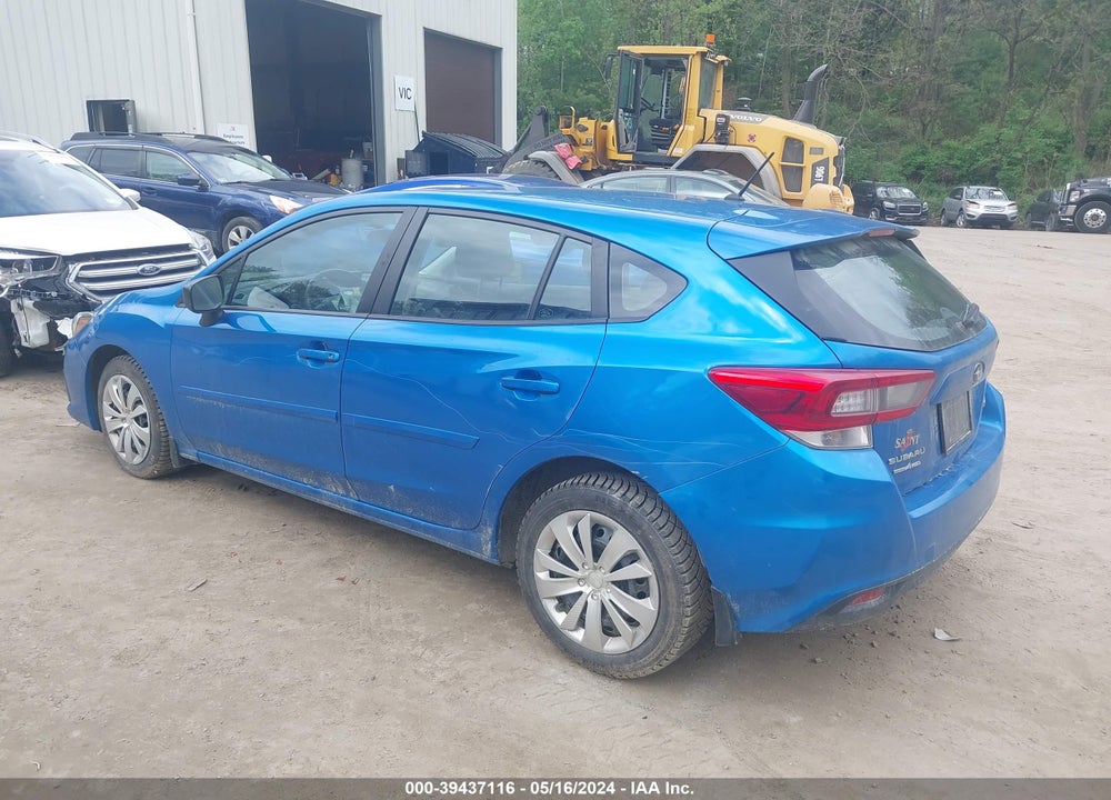 2022 SUBARU IMPREZA BASE 5-DOOR VIN: 4S3GTAB63N3715566
