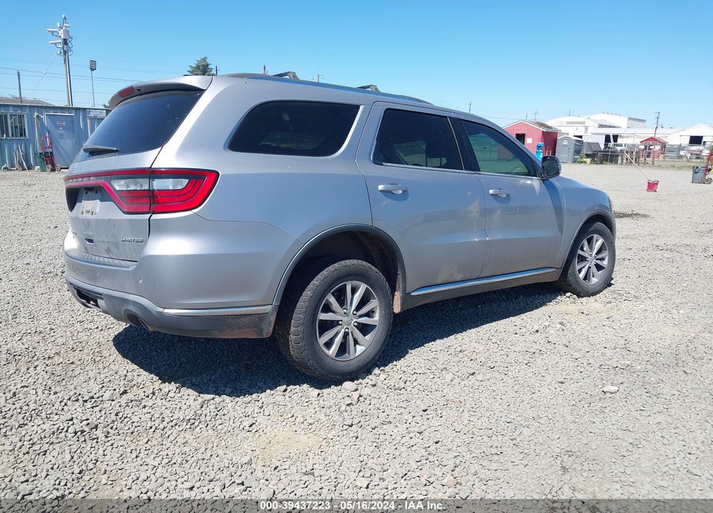 2016 DODGE DURANGO LIMITED VIN: 1C4RDJDG9GC412841