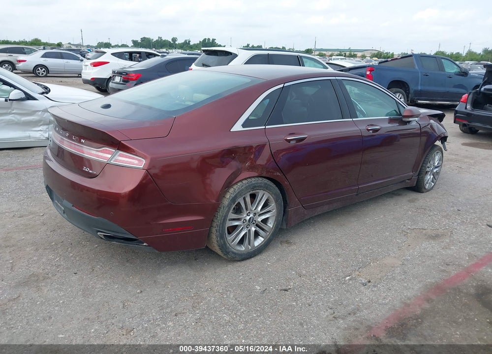 2016 LINCOLN MKZ VIN: 3LN6L2G9XGR625142