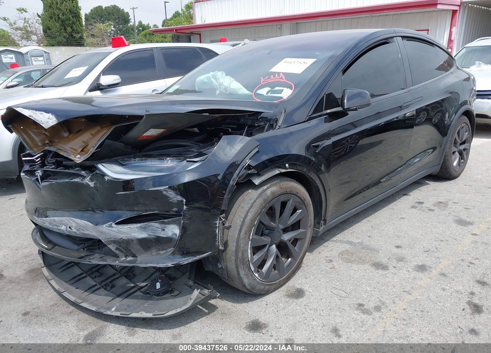 2021 TESLA MODEL X LONG RANGE DUAL MOTOR ALL-WHEEL DRIVE VIN: 5YJXCBE54MF327451