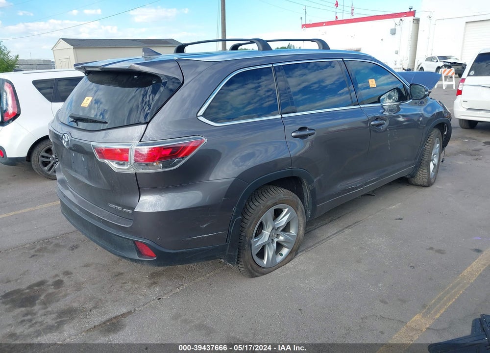 2015 TOYOTA HIGHLANDER LIMITED V6 VIN: 5TDDKRFH9FS166584