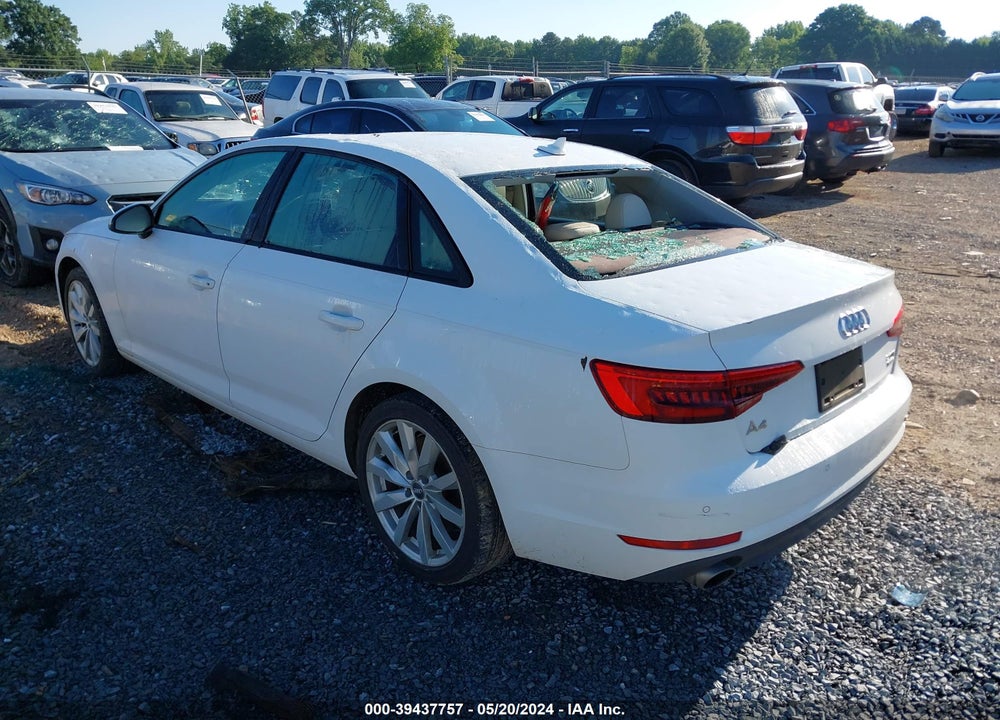 2017 AUDI A4 2.0T PREMIUM VIN: WAUANAF47HN006797