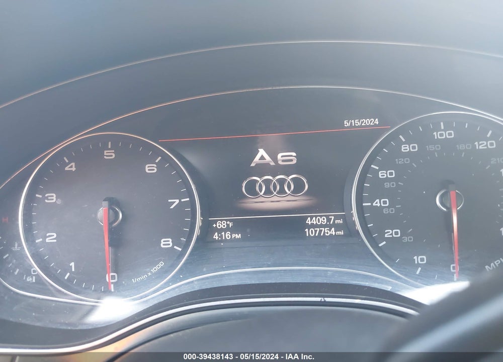 2015 AUDI A6 3.0T PREMIUM PLUS VIN: WAUFGAFC4FN025814