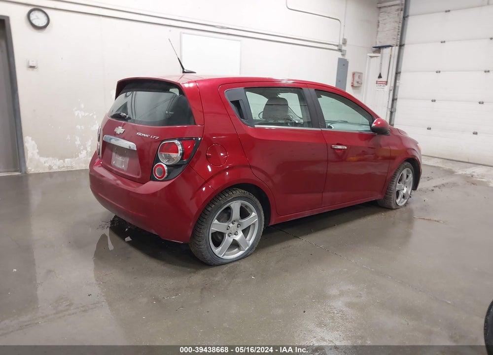 2012 CHEVROLET SONIC 2LZ VIN: 1G1JE6SH9C4126388