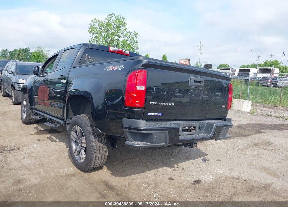 2022 CHEVROLET COLORADO 4WD SHORT BOX WT VIN: 1GCGTBENXN1106804