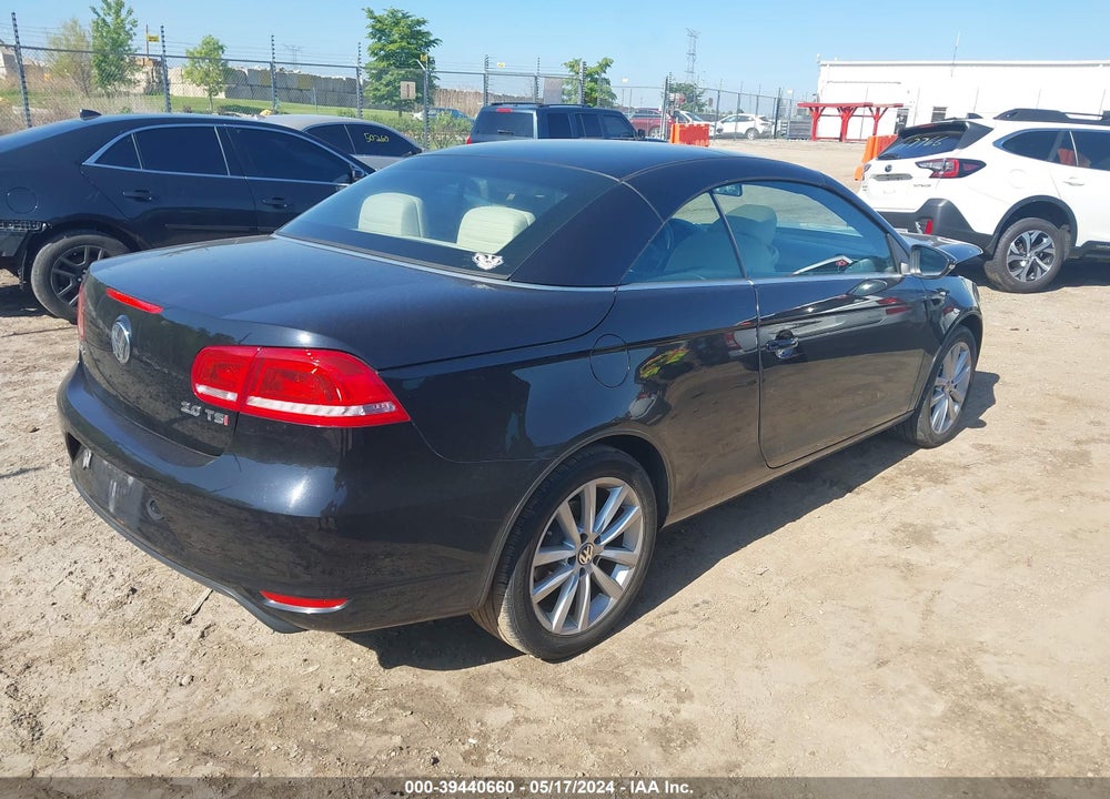 2014 VOLKSWAGEN EOS KOMFORT VIN: WVWBW8AH5EV003819