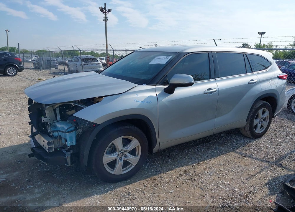 2022 TOYOTA HIGHLANDER HYBRID LE VIN: 5TDZARAH0NS510687