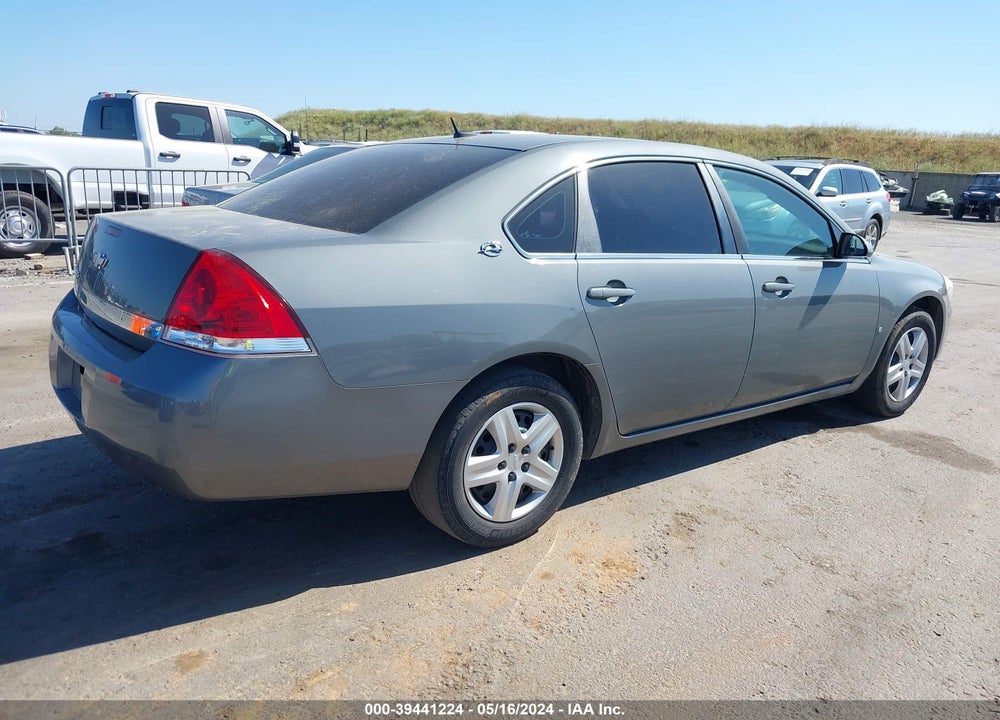 2008 CHEVROLET IMPALA LS VIN: 2G1WB58N281372126