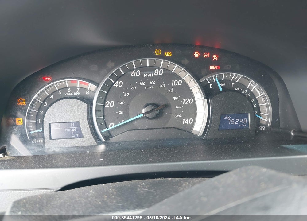2012 TOYOTA CAMRY VIN: 4T1BF1FK6CU199943