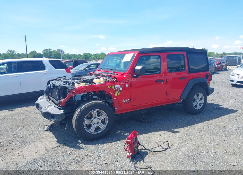 2021 JEEP WRANGLER UNLIMITED SPORT S 4X4 VIN: 1C4HJXDG9MW507272