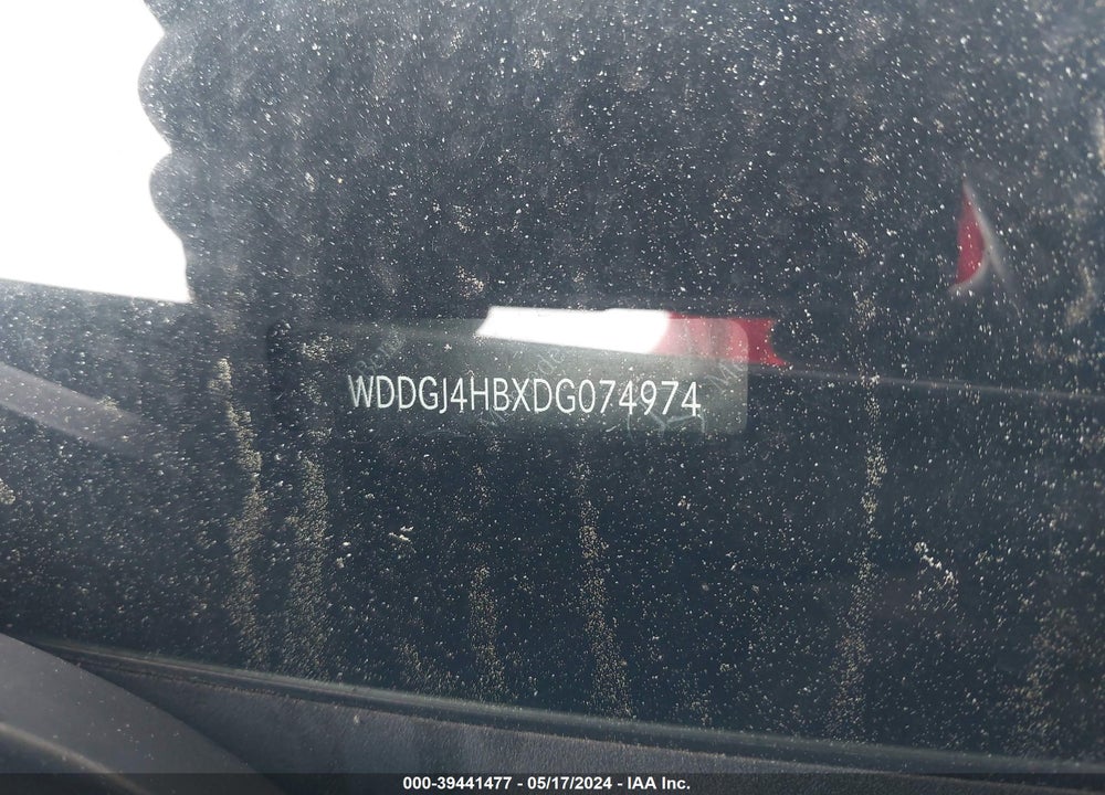 2013 MERCEDES-BENZ C 250 VIN: WDDGJ4HBXDG074974