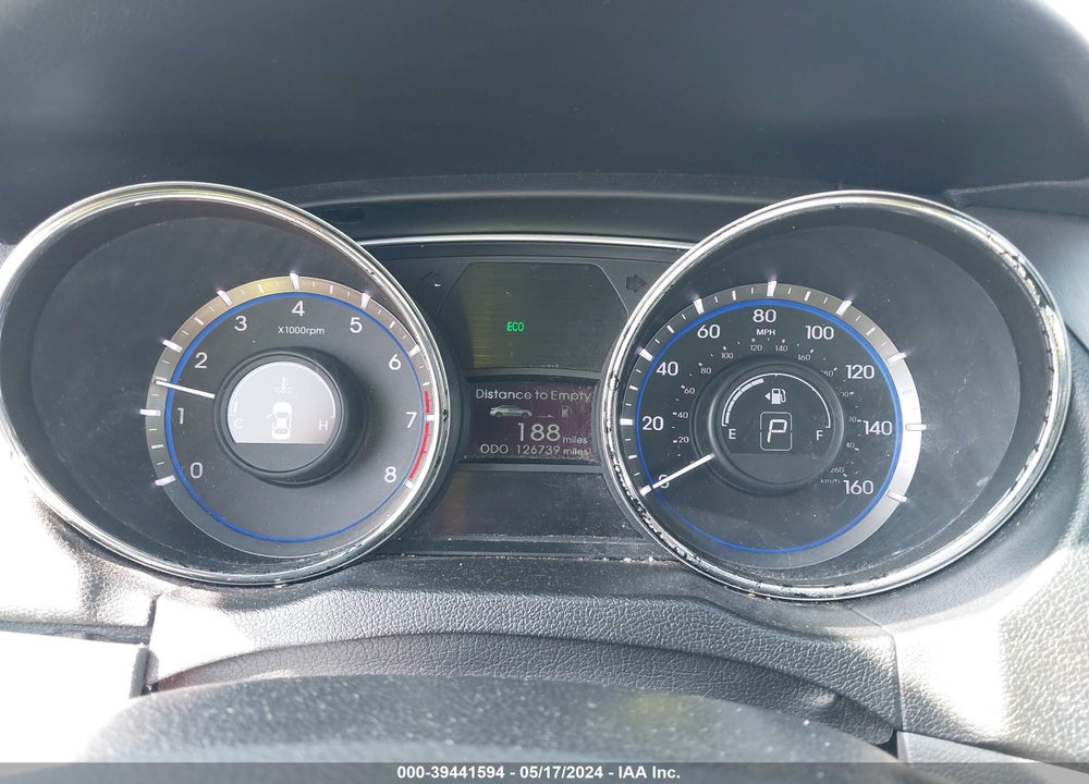 2014 HYUNDAI SONATA GLS VIN: 5NPEB4AC0EH908555