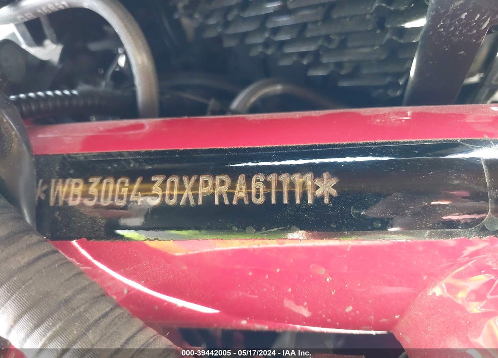 2023 BMW G310 R VIN: WB30G430XPRA61111