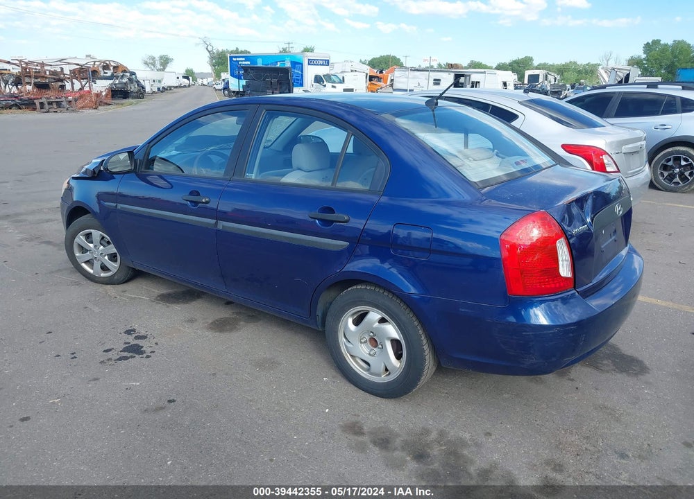 2009 HYUNDAI ACCENT VIN: KMHCM46C89U313907