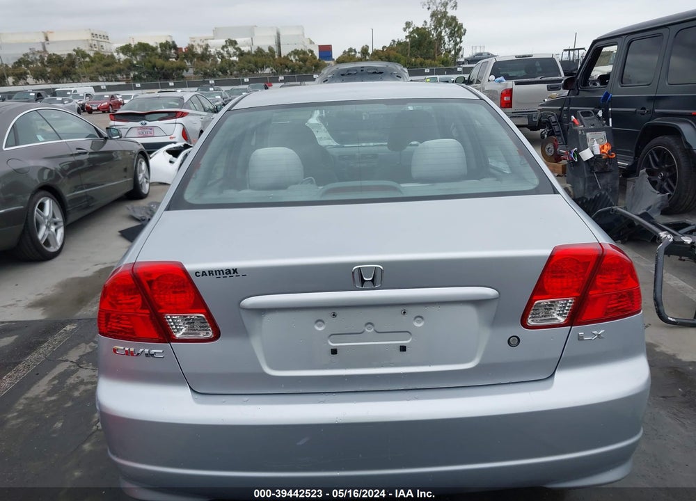 2005 HONDA CIVIC LX VIN: 2HGES16605H624886