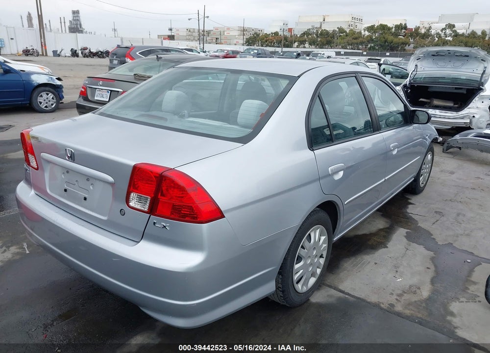 2005 HONDA CIVIC LX VIN: 2HGES16605H624886