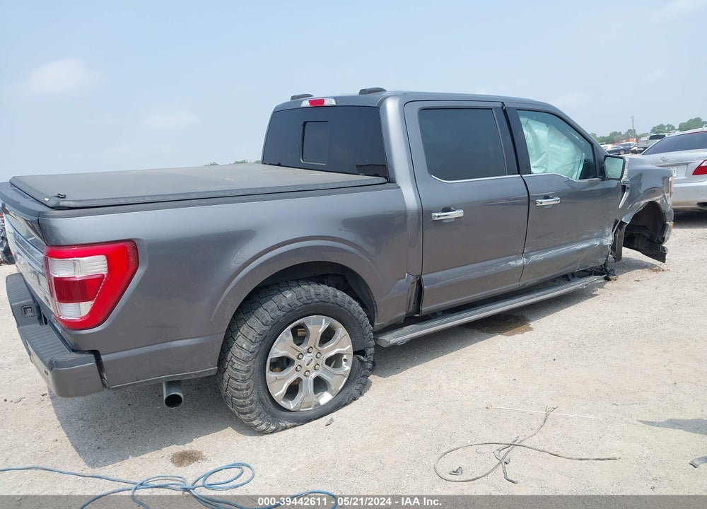 2021 FORD F-150 PLATINUM VIN: 1FTEW1C85MFB01839