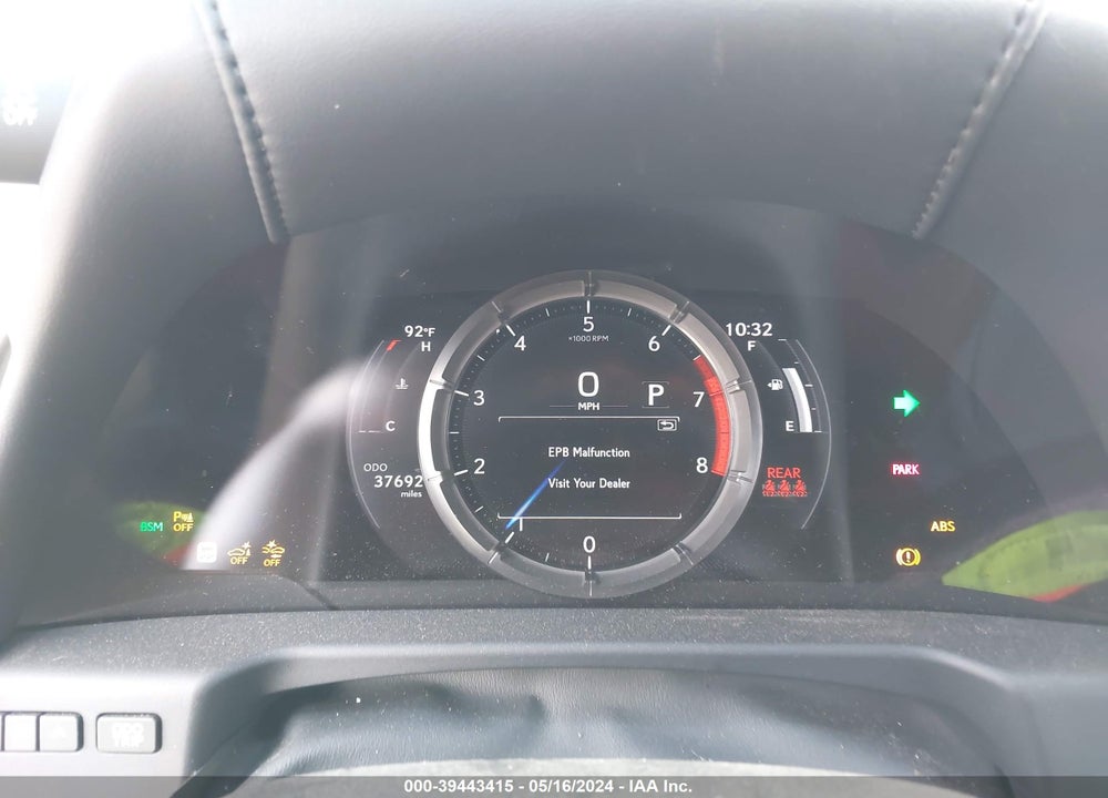 2019 LEXUS ES 350 F-SPORT VIN: 58ABZ1B12KU018817