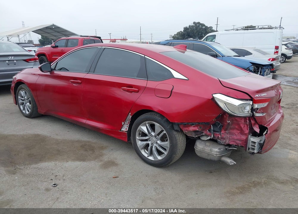 2018 HONDA ACCORD LX VIN: 1HGCV1F19JA015758
