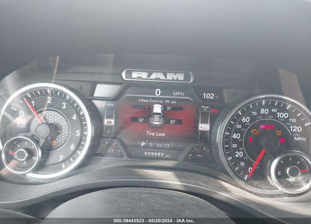 2022 RAM 1500 BIG HORN 4X4 5'7 BOX VIN: 1C6SRFFT3NN418945