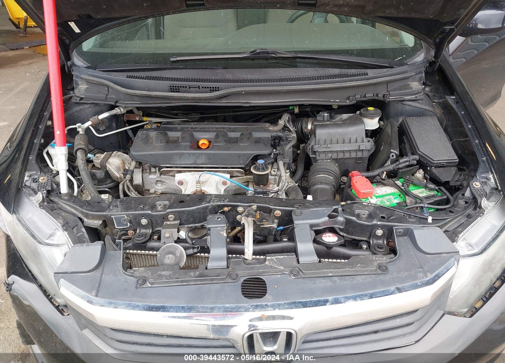 2012 HONDA CIVIC LX VIN: 19XFB2F59CE037854