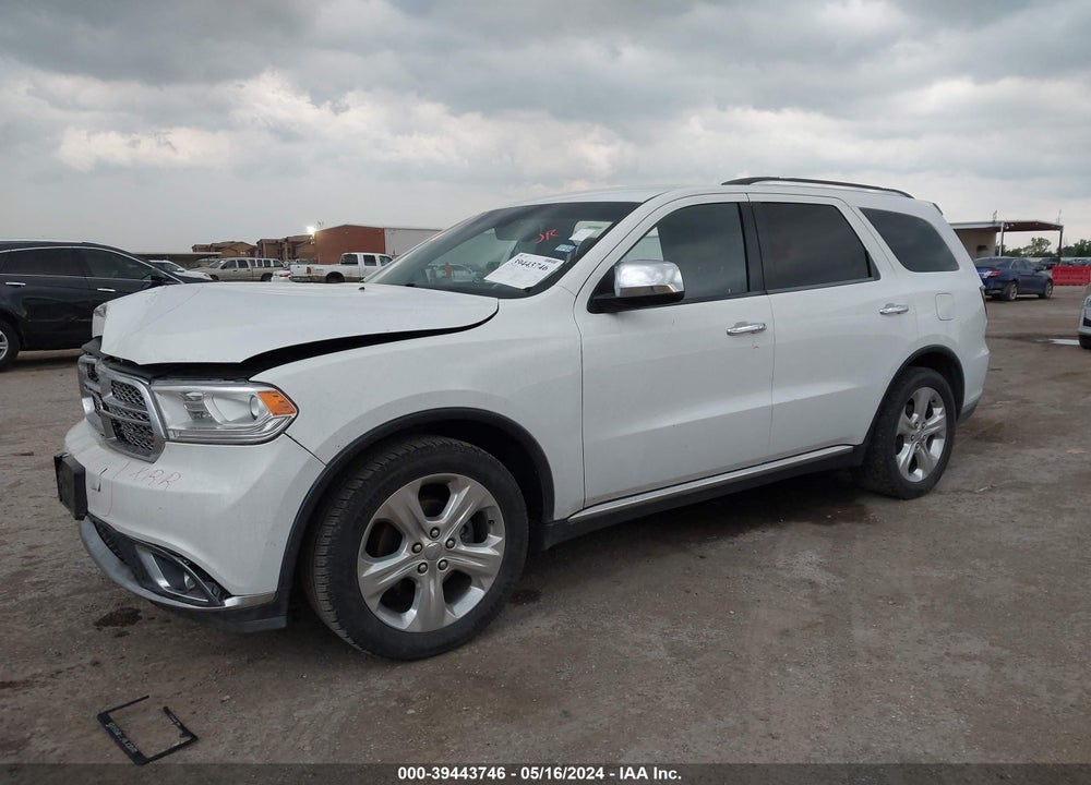 2015 DODGE DURANGO SXT VIN: 1C4RDHAG4FC729373